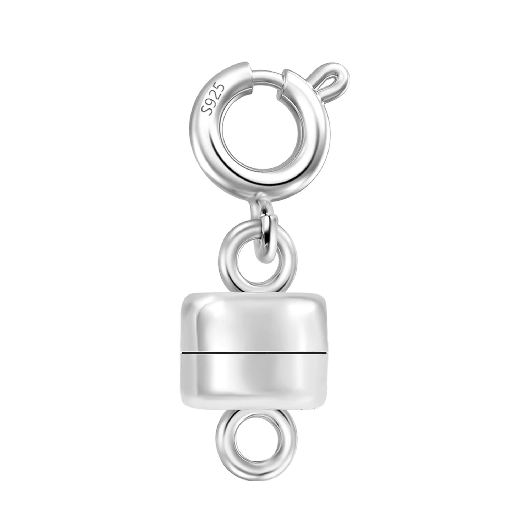 Sterling Silver Magnetic Necklace Clasps, ALEXCRAFT 925 Sterling Silver Magnetic Clasp and Closures Magnet Jewelry Clasps Necklace Connector Converter Bracelets Necklaces Jewelry Making Supplies