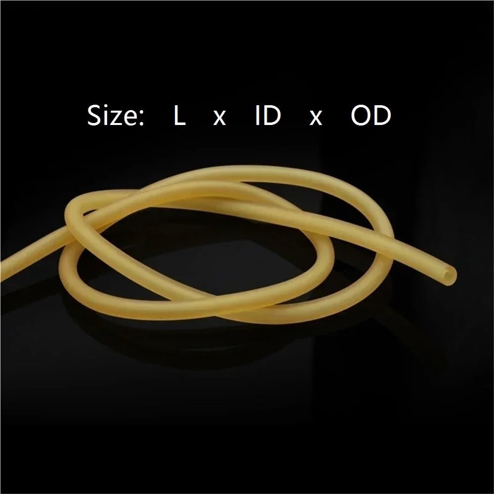 Mangueras de látex natural - Tubo amarillo de alta resistencia con correa de tracción for equipos de fitness (1/3/5 m) - 1 unidad(5metersx6mmx9mm)