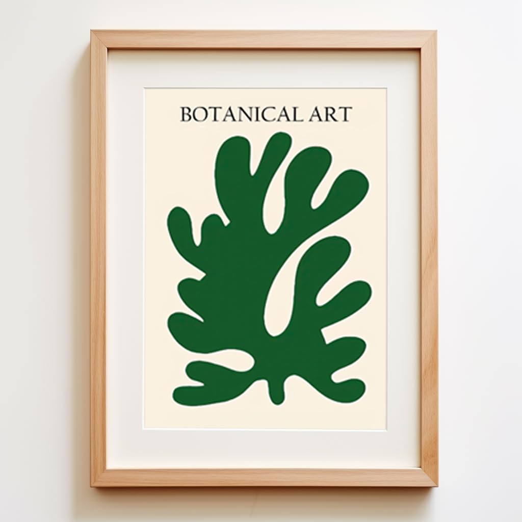 ag.art deco Paquete de 3 Láminas Decorativas 50x70cm Sin Marco | Conjunto Verde, Decoración Mural, Madera MDF Resistente, para Salón y Dormitorio, Diseño Moderno, Cristal Protector, Salón
