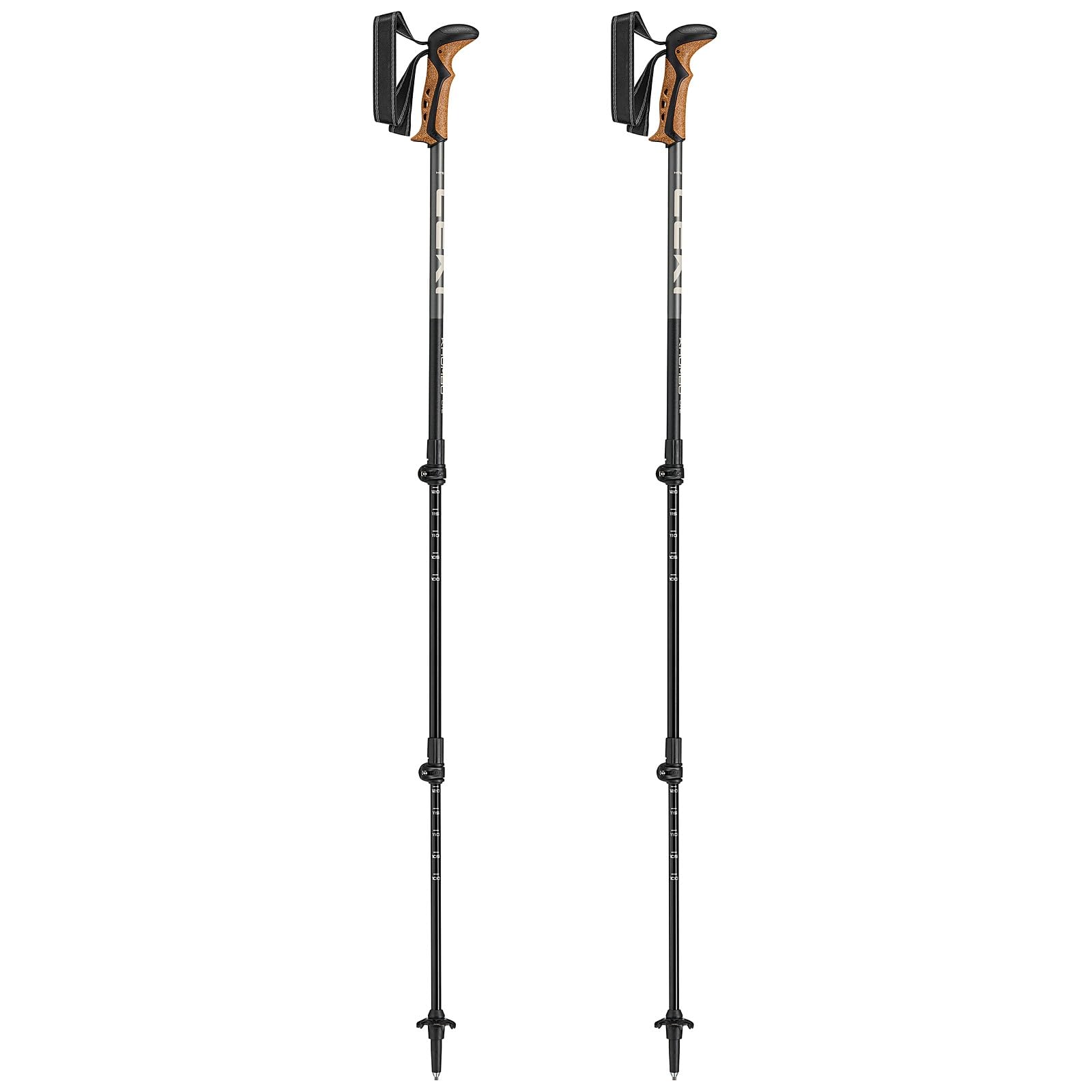 LEKI Khumbu Lite Bastoncini da Trekking Uomo & Donna | bastoncini da trekking leggeri e regolabili in alluminio con piattello da trekking