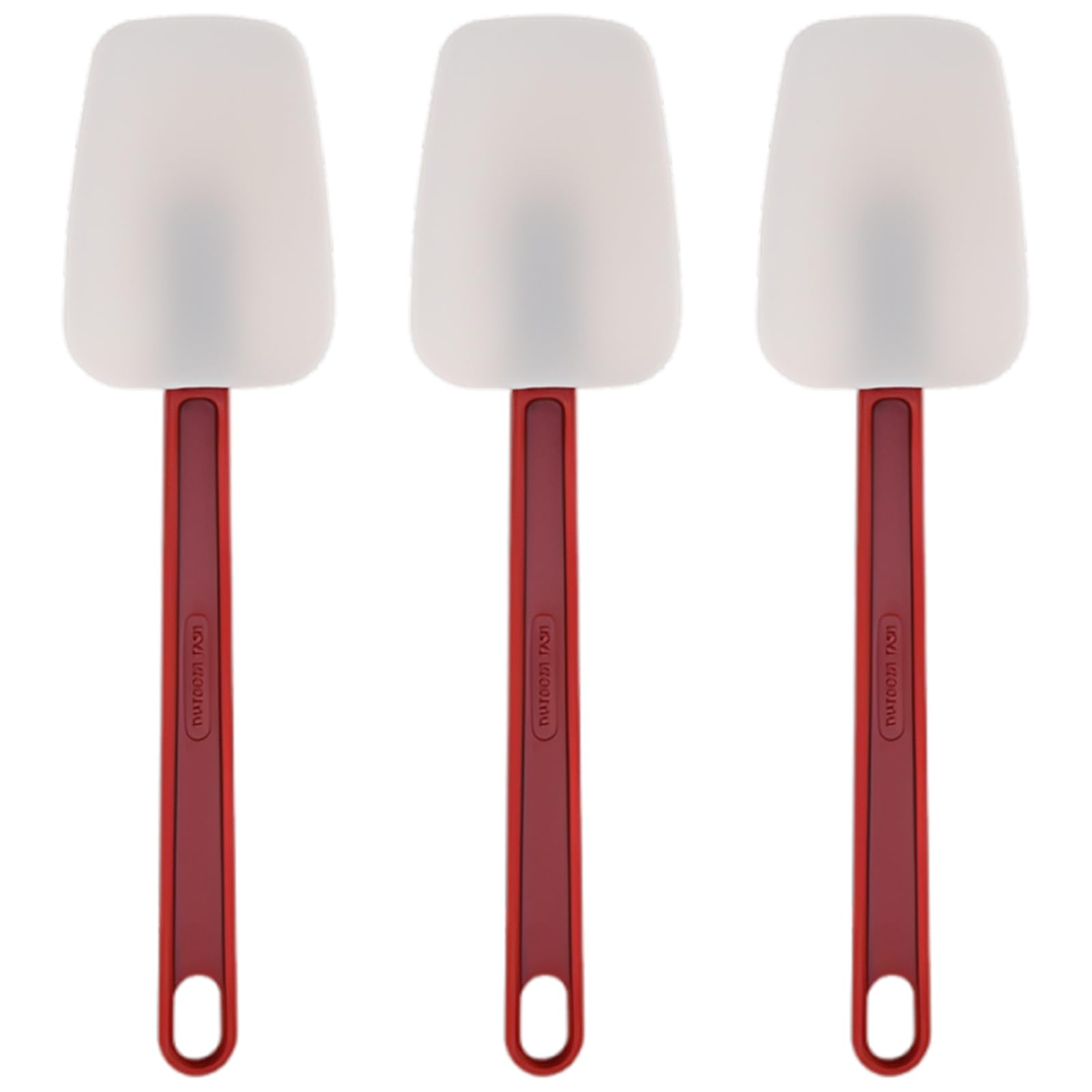 Silicone Spatula, Maurice Spatula, Spatulas for Cooking, 3-Piece Set, High Heat Resistant Kitchen Utensils, 10 Inch T-Style Scrapers, 25.5 cm Length, Dishwasher Safe, Space-Saving Storage