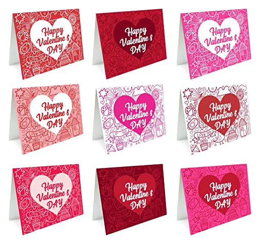 Carte De Voeux Happy Valentine's Day Avec Des éléments D'amour Décorés Carte De Voeux Happy Valentine's Day Avec Des éléments D'amour Décorés