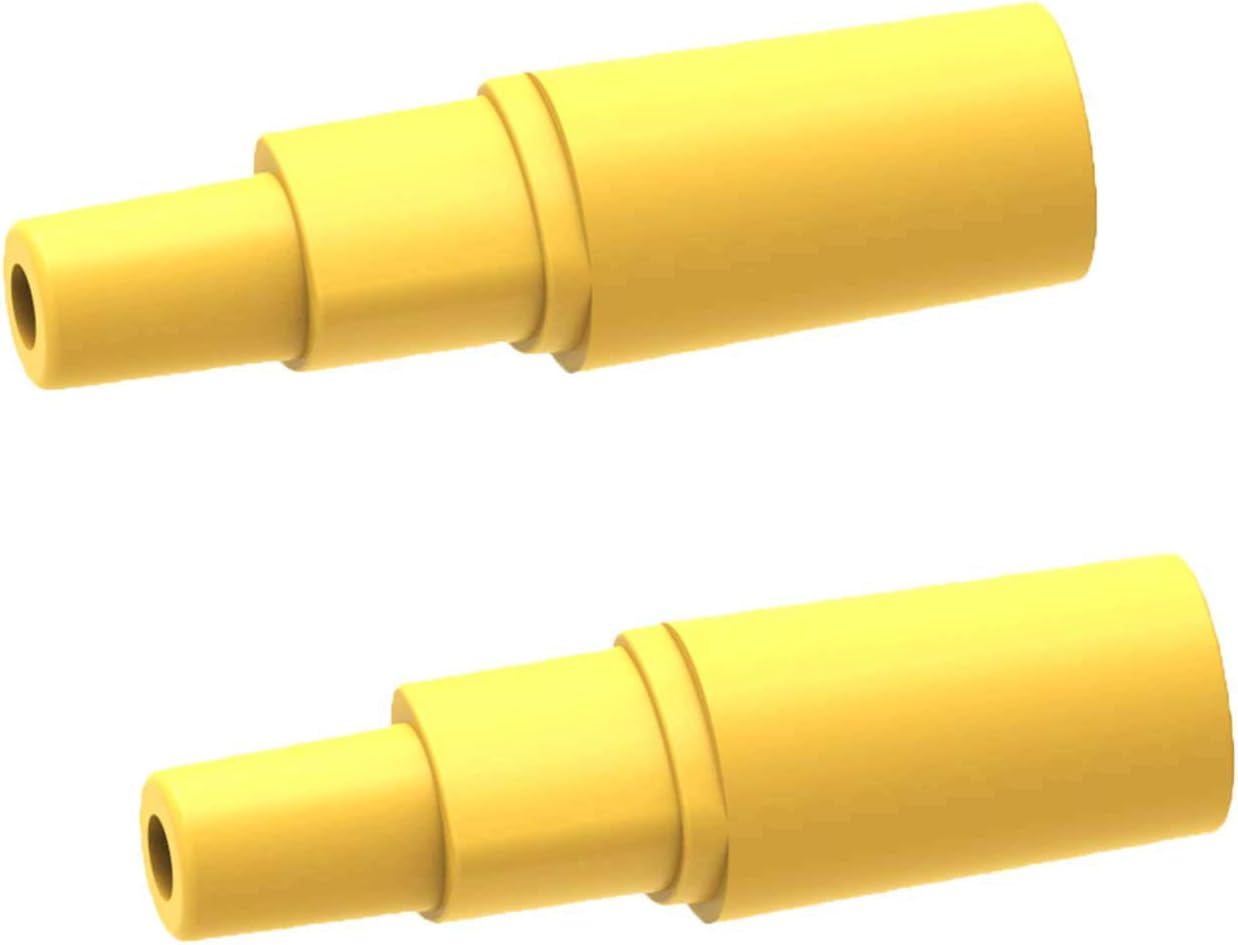 BabyValley Upgrade Backflow Adapter Compatible with Spectra S1/S2, Spectra 9, 9Plus Flange Adapter Connectors for Medela Breastshield Swing, Harmony Flange and Spectra Backflow Protector (Yellow 2pc)