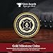 Custom Challenge Coin - Personalized Medallions by Gem Awards (1 Sided, Gold - Plain Edge)
