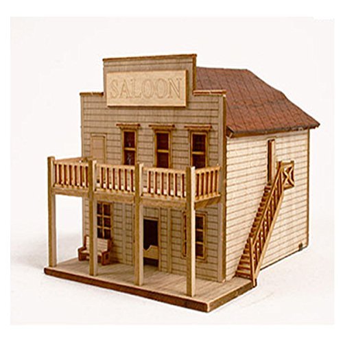 Maquette bois berline Ouest Young Modeler pour décoration salon vintage