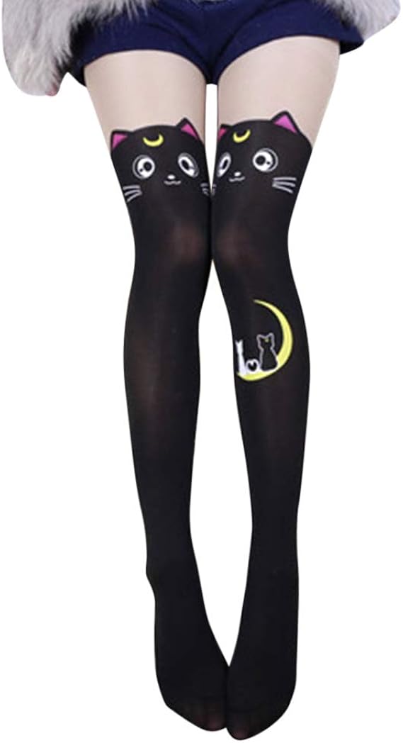 Amazon Co Jp Sanwer ストッキング 月 ねこ 漫画猫 太ももストッキング 高ストッキング ガールズセーラームーンオーバーニーソックス 動物 ロングストッキングストッキング ファッション Amazon Co Jp Sanwer ストッキング 月 ねこ 漫画猫 太ももストッキング 高ストッキング ガールズセーラームーンオーバーニーソックス 動物 ロングストッキングストッキング ファッション