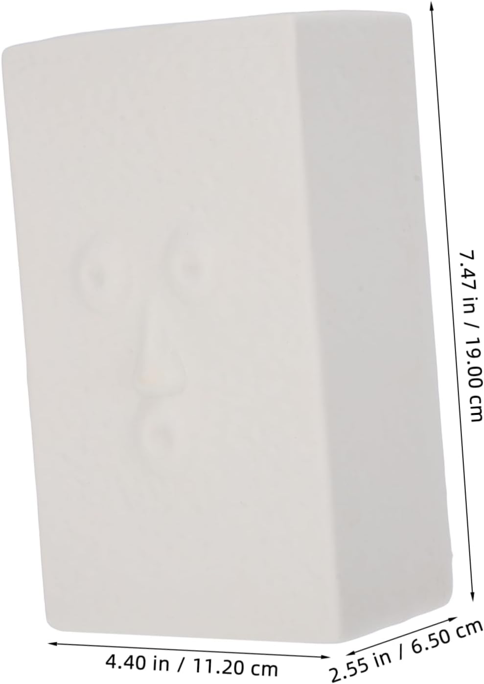 KICHOUSE Abstract Face Ceramic Chopstick Holder Creative Cutlery Rack Kitchen Utensil Holder