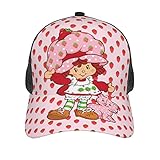 Strawberry Pattern Shortcake Custard Cartoon Hats Trucker Hat 3D Print Baseball Cap Unisex...