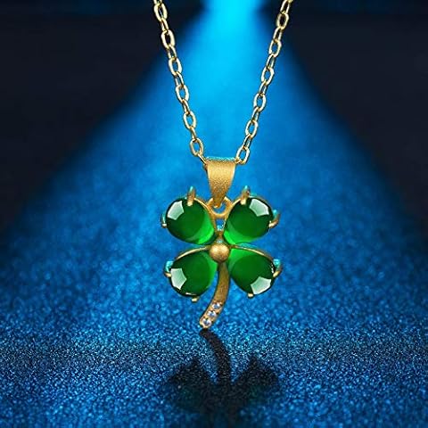 Collier Pendentif Jade Vert LVYAN Cover