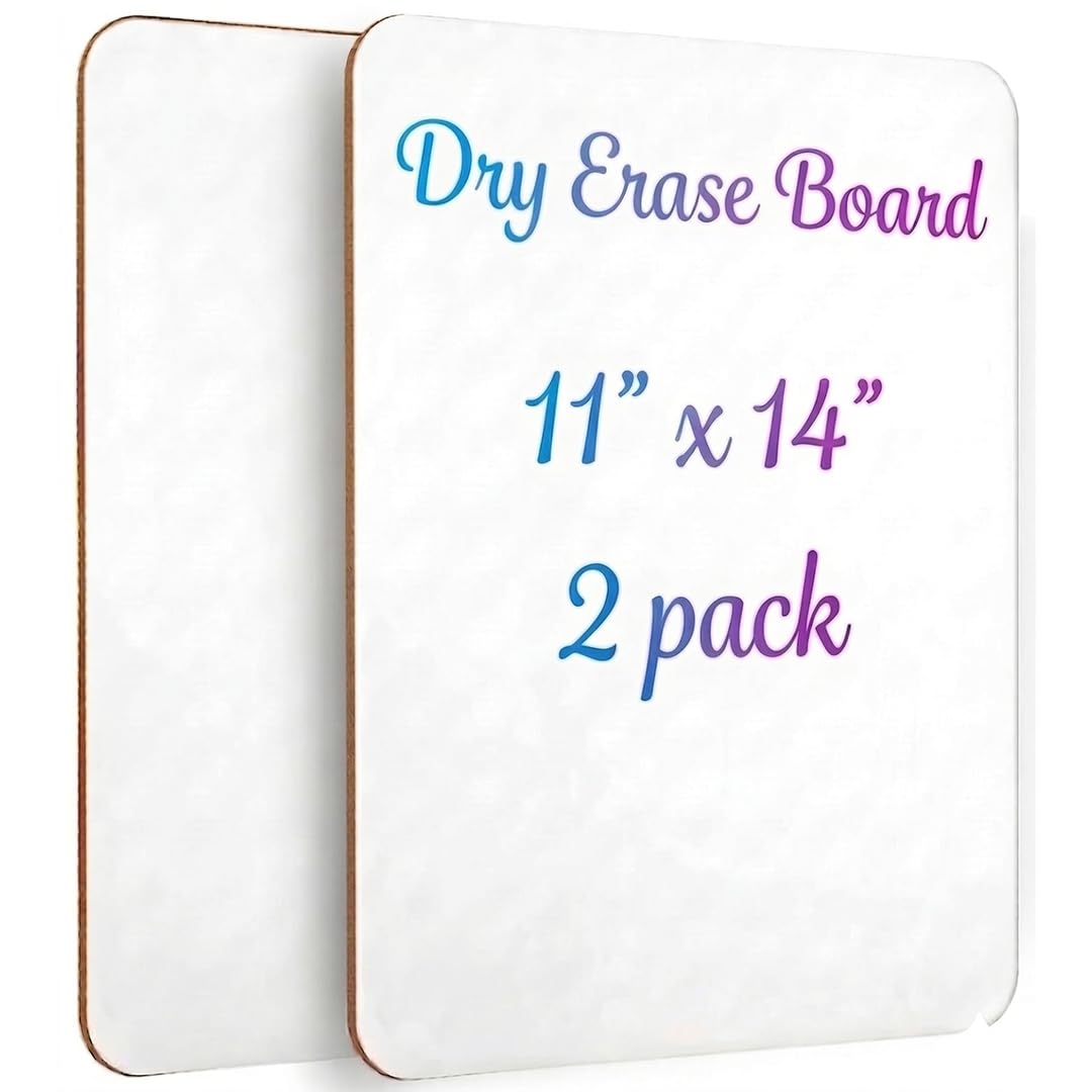 Small White Board, 11 x 14 Dry Erase Board, 2 Small White Board Dry Erase, Double Sided White Board, Lapboard, Small Dry Erase Board for Kids, Office and Classroom-image-30