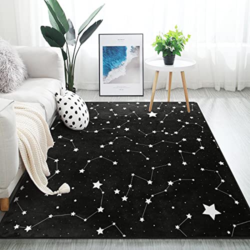 ALAZA Magic Constellation Star Space Area Rug Rugs for Living Room Bedroom 4'10' x 6'8'