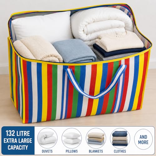Bolsa de lavandería de nailon 60x70x29 cm con cremallera 3