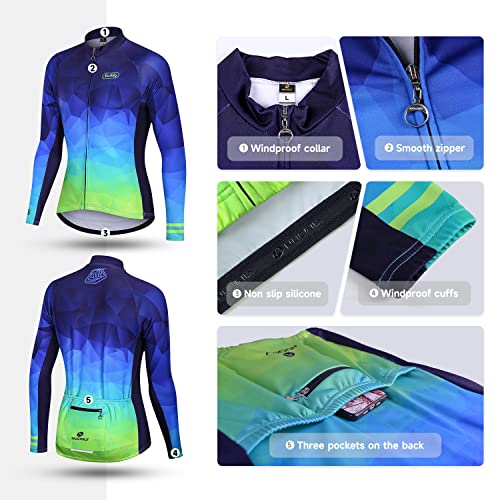 Chaqueta térmica cortaviento para ciclismo de hombre miniatura 4