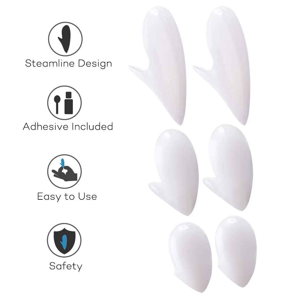 COTEY Halloween Vampire Teeth with Adhesive - Retractable Vampire Fangs for Kids and Adults, Halloween Costume Novelty Monster Teeth, Easy to Apply and Remove