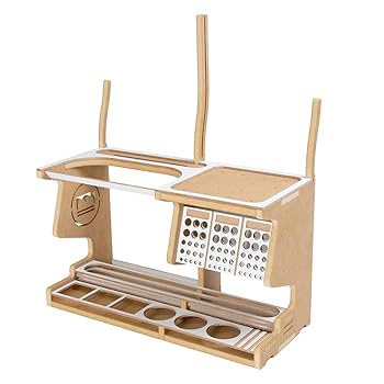 模型工具用整理棚　Arttystation 机上ラックとスプレーブースセット Amazon | Arttystation プラモデル 作業台 Symphony 自作 組立式