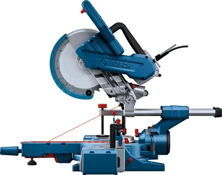 Bosch PRO Sierra de inglete y corte transversal GCM 254 D (incl. 1x hoja de sierra, 1x bolsa para polvo, 1x tope de longitud, 1x abrazadera, 1x llave hexagonal, 1x plantilla de calibración)