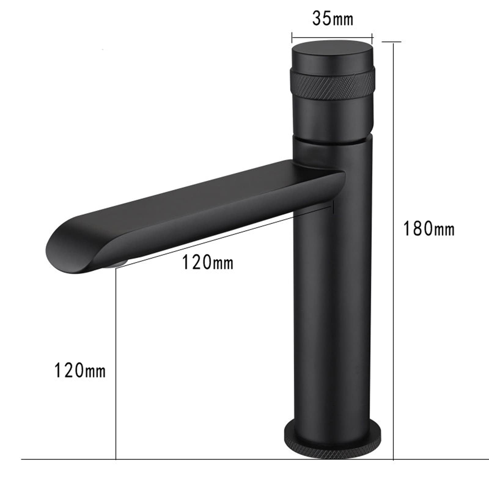 Aireador de Grifo de Lavabo Expuesto, Grifo Monomando para Lavabo de baño, Grifo de Lavabo de un Orificio, grifos de tocador de latón