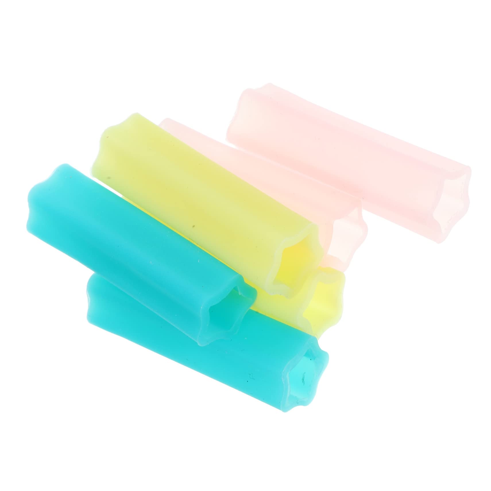 MUSISALY 2sets Nail Art Scissors Tweezers Cover Manicure Scissors Handle Sleeve Cuticle Clippers Protect Tweezers Tip Caps 12pcs*2