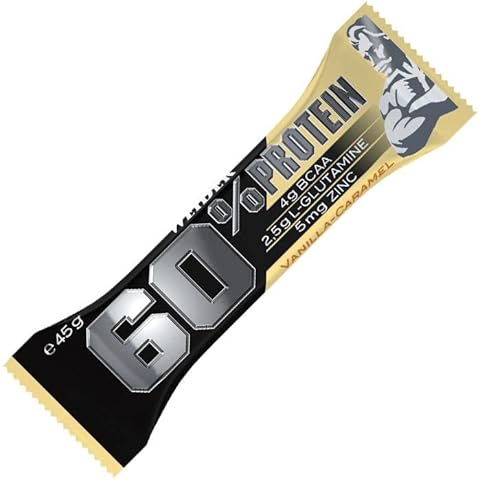 Weider 60% Protein Bar Vanilla-Caramel, 27g of Protein, Low Carb, Low Sugar, 24 bars Cover