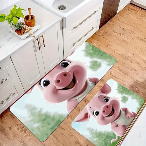 Tapete de cocina absorbente, transpirable y lavable Smiling en franela aterciopelada 3