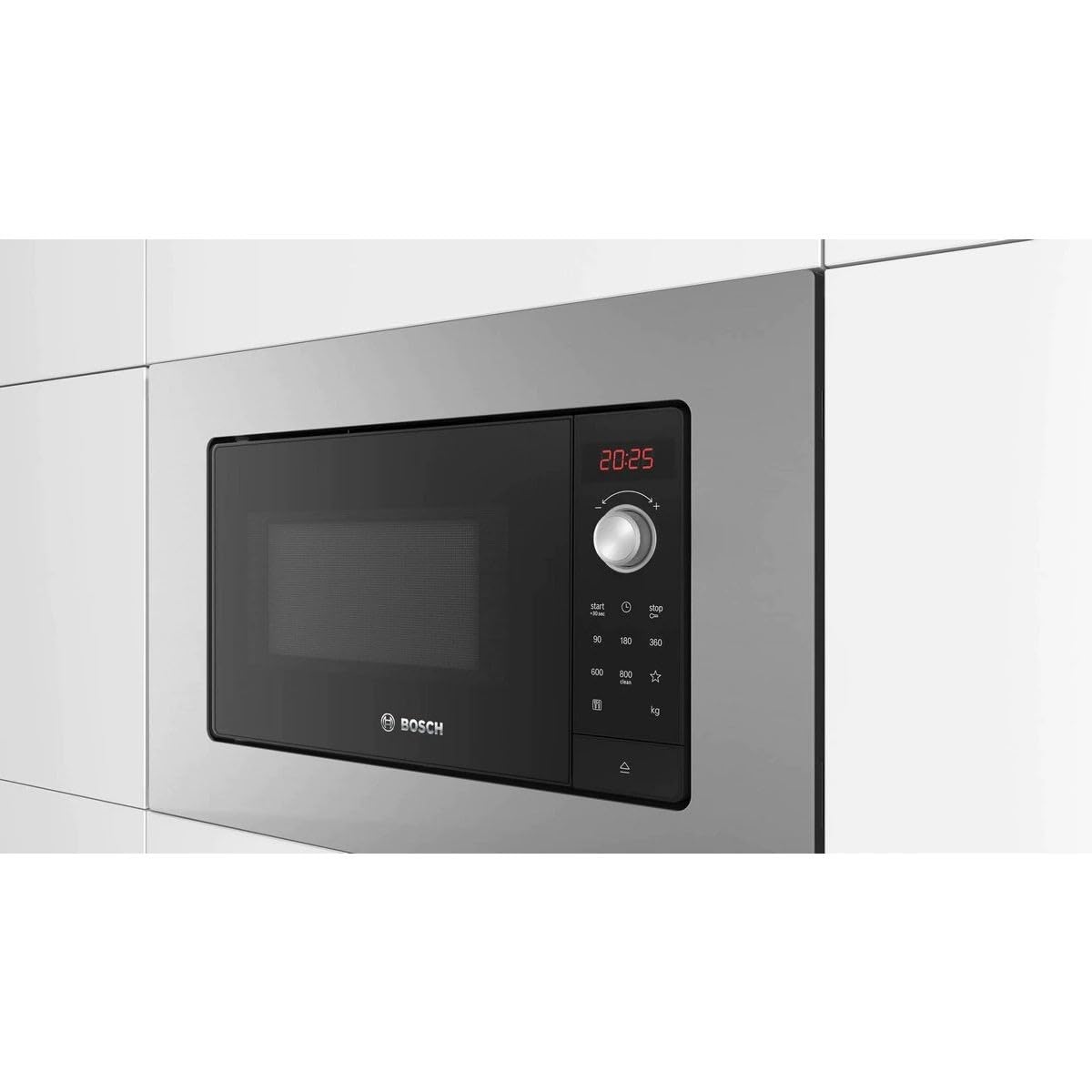 Bosch Elettrodomestici BEL623MS3 Série 2, Micro-ondes encastrables, 60 x 38 cm, acier inoxydable