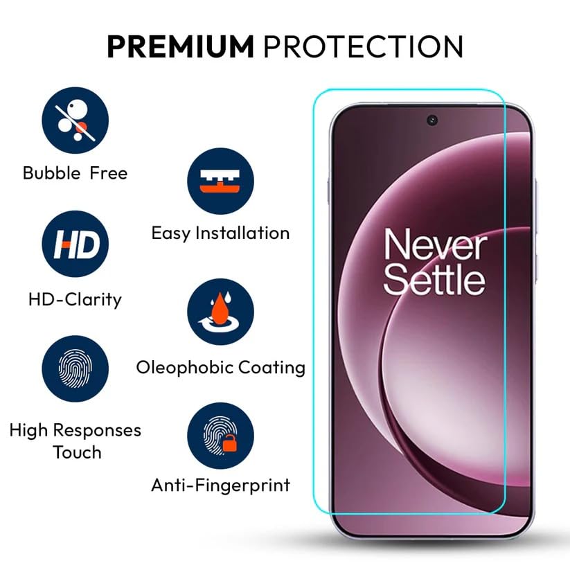 Image of KAPAVER GT EasyDo Tempered Glass Screen Guard Protector for (OnePlus 15 (Film Clear) (2 Pack))
