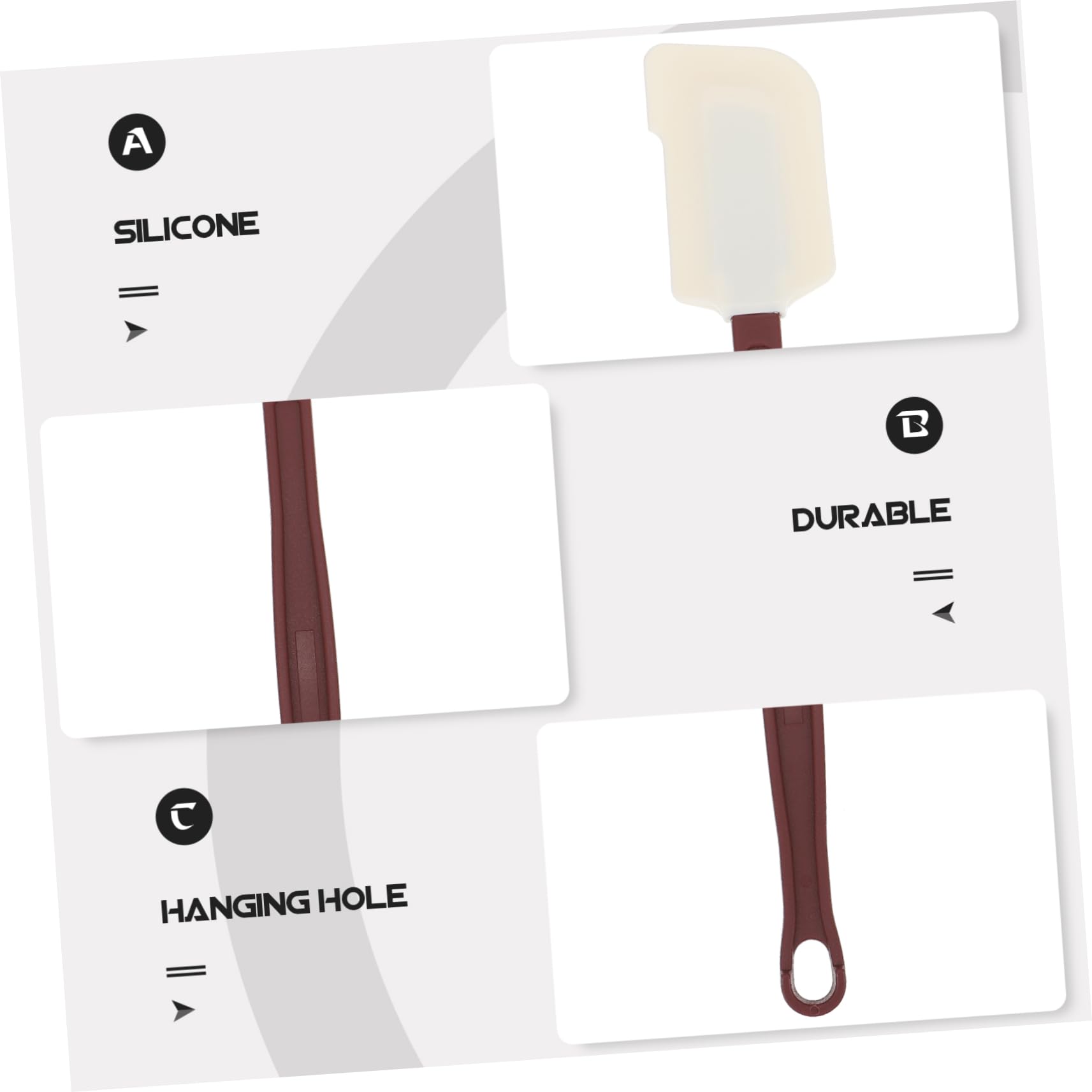 2 Ensembles Spatules Silicone Rouge Lot De Ustensiles De Cuisine Pour Résistantes À Haute Température Faciles 2 Pièces * 2