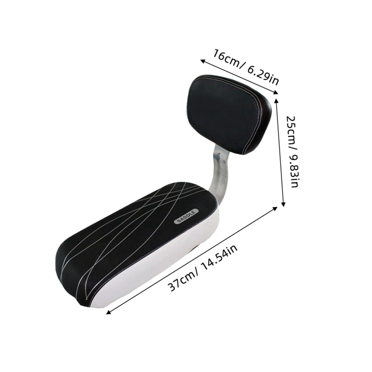 WOONEKY Asiento De Bicicleta Accesorio De Bicicleta Bicicleta Asiento para Niños Respaldo De Bicicleta Cómodo Asiento De Bebé Seguro Asiento De Bicicleta
