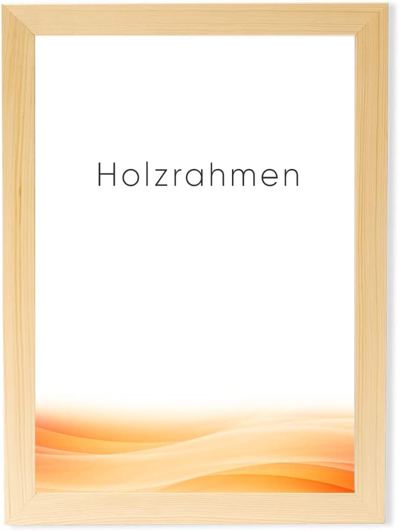 RAWWEST.BIS Holz Bilderrahmen 20x25cm Plakatrahmen Holzrahmen mit Acrylglas Rahmen aus Holz für Bilder Poster Fotos und für Puzze Posterrahmen Fotorahmen Kiefer