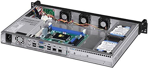 1U Rackmount Chassis(11.81" Deep)(Micro-ATX/Mini ITX)(4x2.5 7~15mmHDD/SSD)(Customize 1U IO Shield)(NO Power Supply,No Rail,No System and Case Only) IPC-1304M