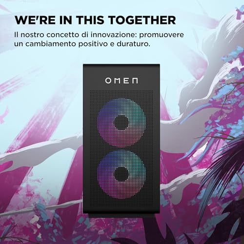 OMEN 35L GT16-0007sl, Desktop, AMD Ryzen 7 8700F, AI, 32GB RAM, 1TB SSD, NVIDIA RTX 5070 12GB, Argb Cap 240Mm Lc Blk, Windows 11, Nero - Notebook - Immagine 10