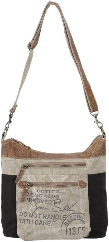 Myra Bag Western Purses for Women - Canvas Womens Western Purse with Genuine Leather Detailing and American Vintage Design