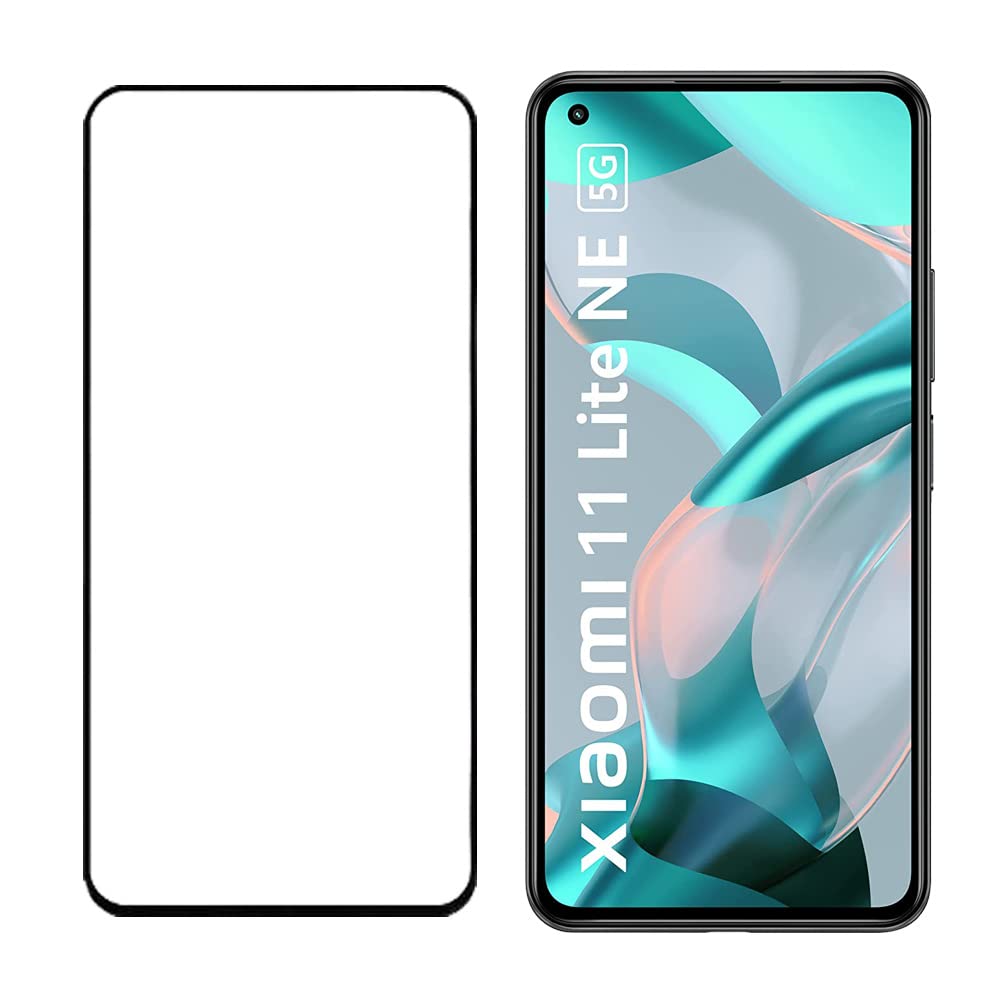 Pack of 1 HD Tempered glass Full Screen Guard Crafted for Xiaomi 11 Lite NE/Mi 11 Lite (Black)-image-41