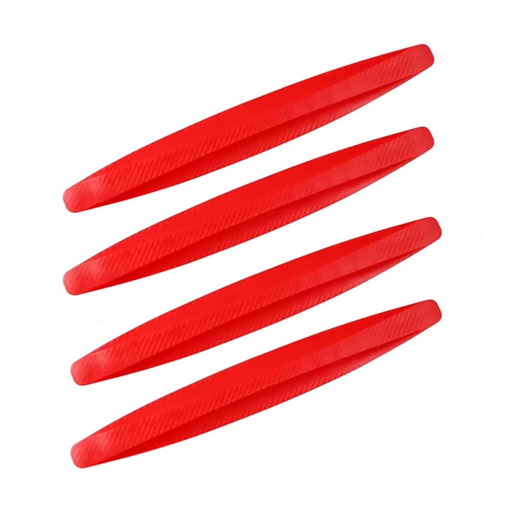 4PCS Car Bumper Protector Guard, for Benz GLC 300 GLC 350e GLC 43 AMG 2024 2023 Front Bumper Guard,Car Bumper Anti-Scratch Strips,Rear Bumper Protector,D Red