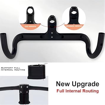 RXL SL Carbon Handlebar Road Bike UD Matt Bicycle Carbon Handlebar 1-1/8 Inch Drop Bar 420 x 110 mm Carbon Road Bike Integrated Road Bike Handlebar Carbon