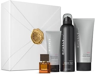 RITUALS Presentset för män från The Homme Collection – duschgel, 2-i-1 schampo och kroppstvätt, kroppslotion, Eau de Parfum – med cederträ och E-vitamin komplex – medium