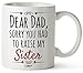 Gift For Dad From Daughter Son, Dad Chritmas Birthday Gift Coffee Mug, Best Cool Happy Funny First Mugs For Father, Dads Daddy Stepdad Stepfather Bonus Step Dad's Presents Cup From Kids And Daughters