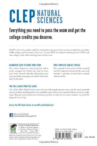 CLEP(r) Natural Sciences Book + Online (CLEP Test Preparation) - Image 2