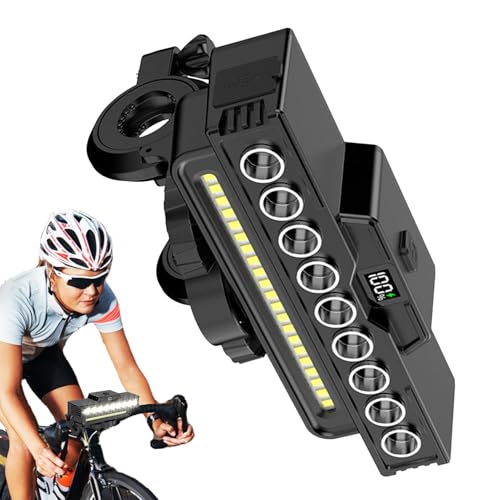 Faro para Bicicleta - Luces De Seguridad con Bocina Impermeables para Bicicleta - Alto Brillo para Senderismo Y Rutas De Aventura