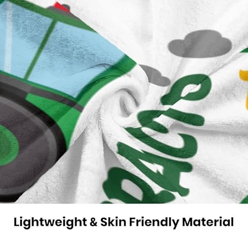 Construction Truck Blanket Boys Excavator Plush Throw Blanket Soft Fuzzy Flannel Tractor Blanket For Bed Couch Sofa Decor Blankets Trucks Car Lover Toddler Kids Blankets Gift 60"X50" #TOP4