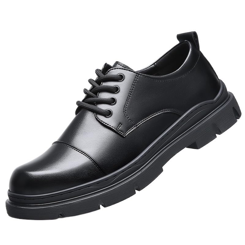 Men's Dress Sneakers Casual Oxford Lace Up Formal Shoes Work Office Business Height-Increasing Shoes for Men