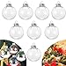 Yckeogln 8 Pcs DIY Clear Plastic Fillable Balls Ornament-Christmas Ornaments Balls,3.15Inch Removable Top Clear Hanging Ball for Halloween,Christmas,Birthday,Wedding,Party,XmasDecorm,DIY Crafts(80mm)