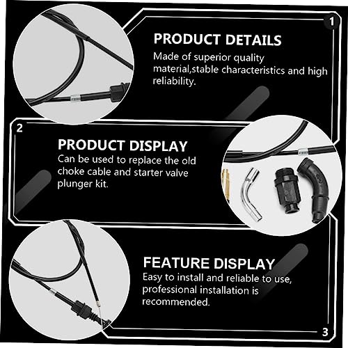 Vaguelly 1 Conjunto Cabo De Estrangulamento Peças De Motor De Carro Cabo De Controle Jogo De Motor P