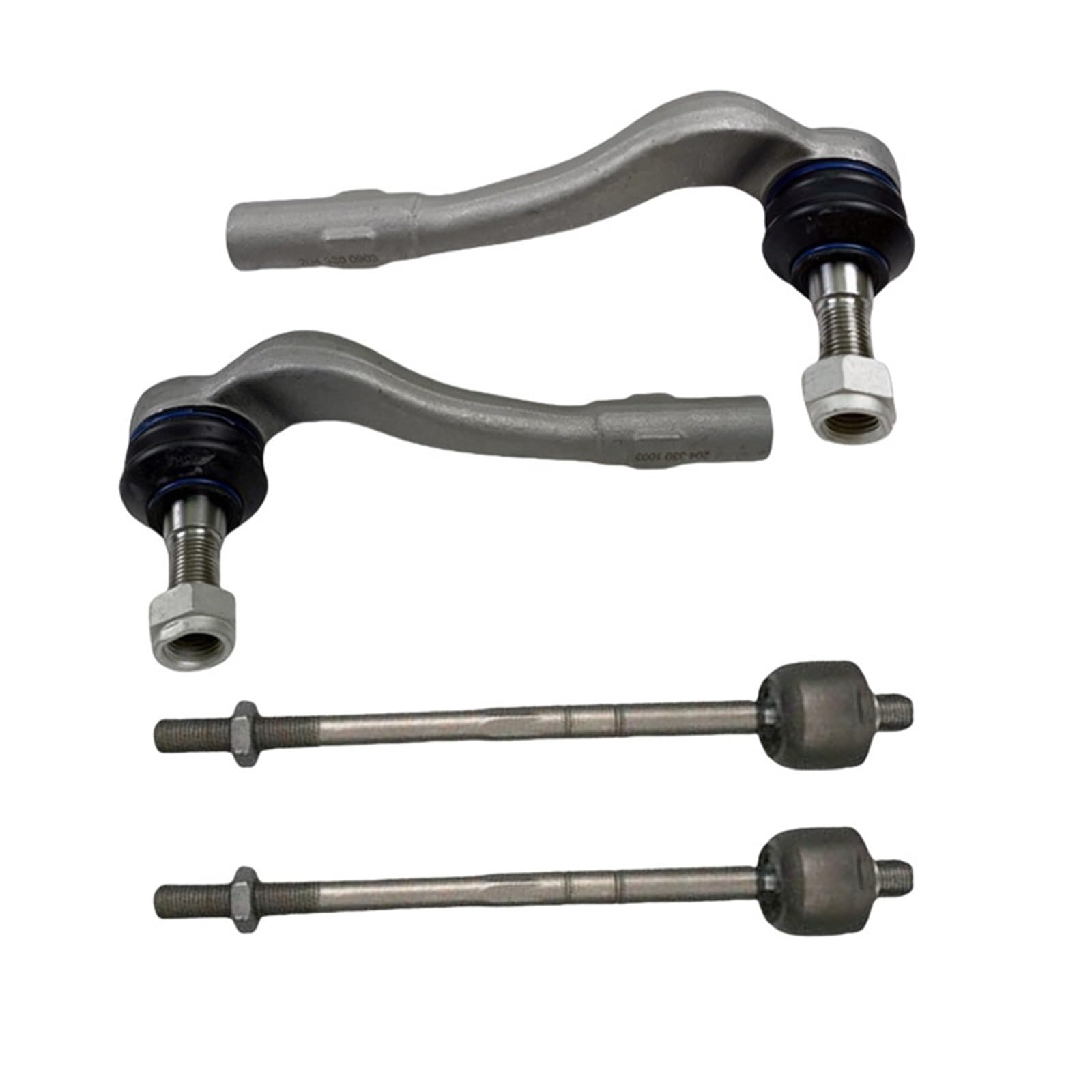 Drążki Kierownicze Pasuje do Mercedes Benz W204 W203 C180 C220 C230 E220 E320 E3 2043300903 2043301003 drążek kierowniczy wewnętrzne i zewnętrzne przeguby kulowe(Outer Tie Rod L)