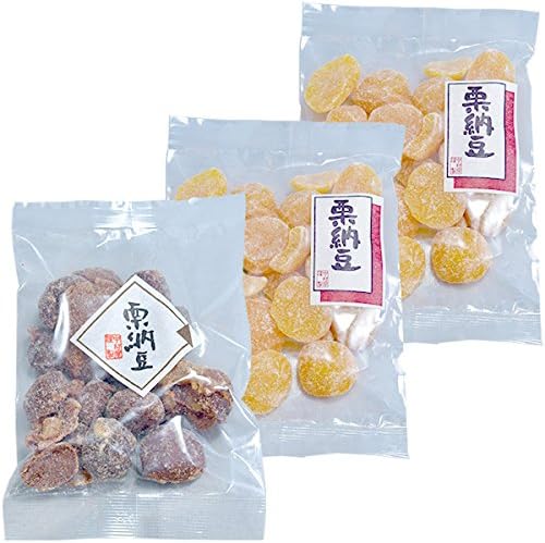 Amazon 訳あり 京都 丹波黒総本舗中村屋の 栗甘納豆3袋セット むき栗甘納豆2袋 渋皮栗甘納豆1袋 中村屋 甘納豆 豆菓子 通販