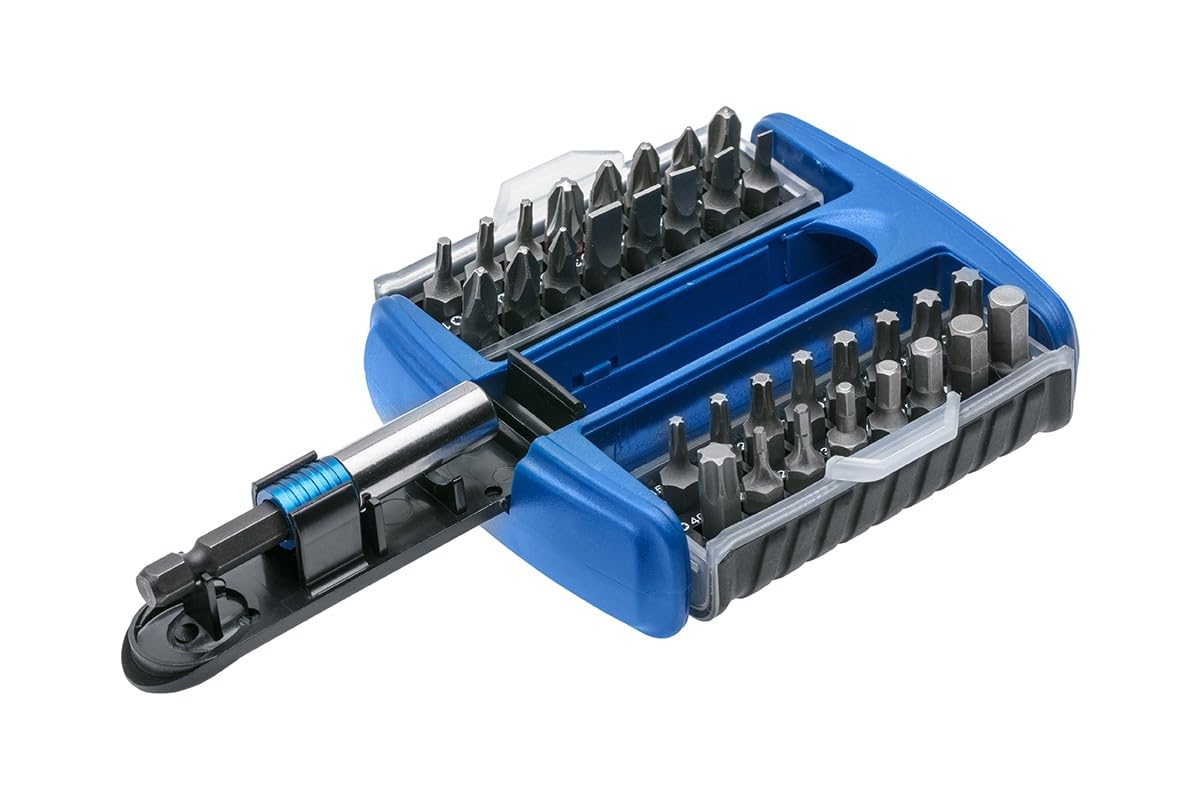 Högert Schraubendreher-Bitsatz – Schraubendreher-Bits Werkzeug Bits Schraubendreher Schraubenzieher Set Bitsatz – Silber, 1/4”, HT1S402-1, 33-tlg