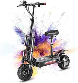 TEEWING X4 Electric Scooter, Scooter for Adults with 5600W Dual Motor, Up to 52mph & 62 Miles, Electric Kick Scooter with Dual Hydraulic Disc Brakes, Folding Electric Scooter with 11'' Off-Road Tires