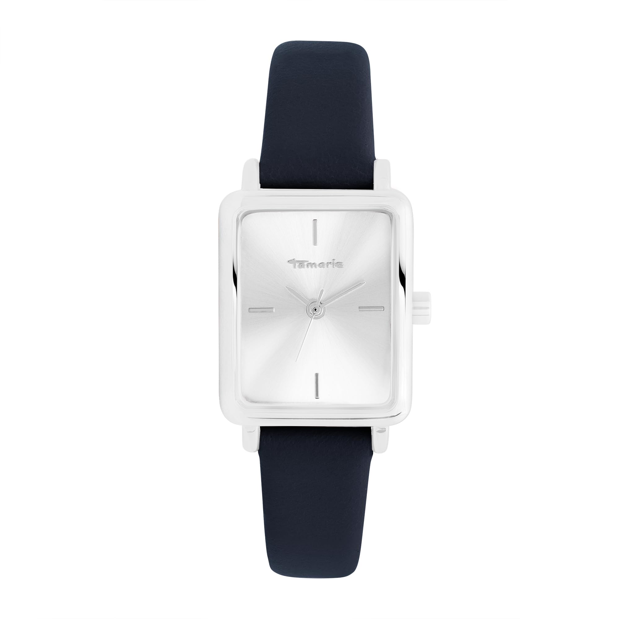 Tamaris Damenuhr - Elegante Damen Armbanduhr mit schmalem Lederarmband