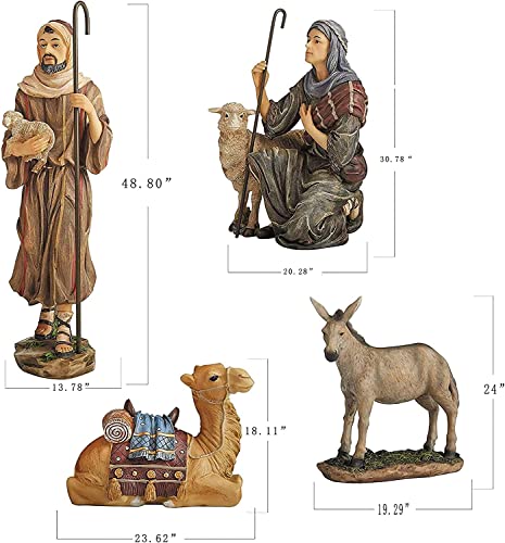 Complete 12Pc Outdoor Nativity Set 51 Inch Tall thumb #5