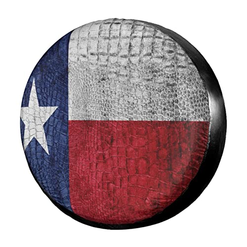 Image of Delerain Texas State Flag Spare Tire Covers for RV Trailer SUV Truck and Many Vehicle, Wheel Covers Sun Protector Waterproof (16 Inch for Diameter 29 inch-31 inch)